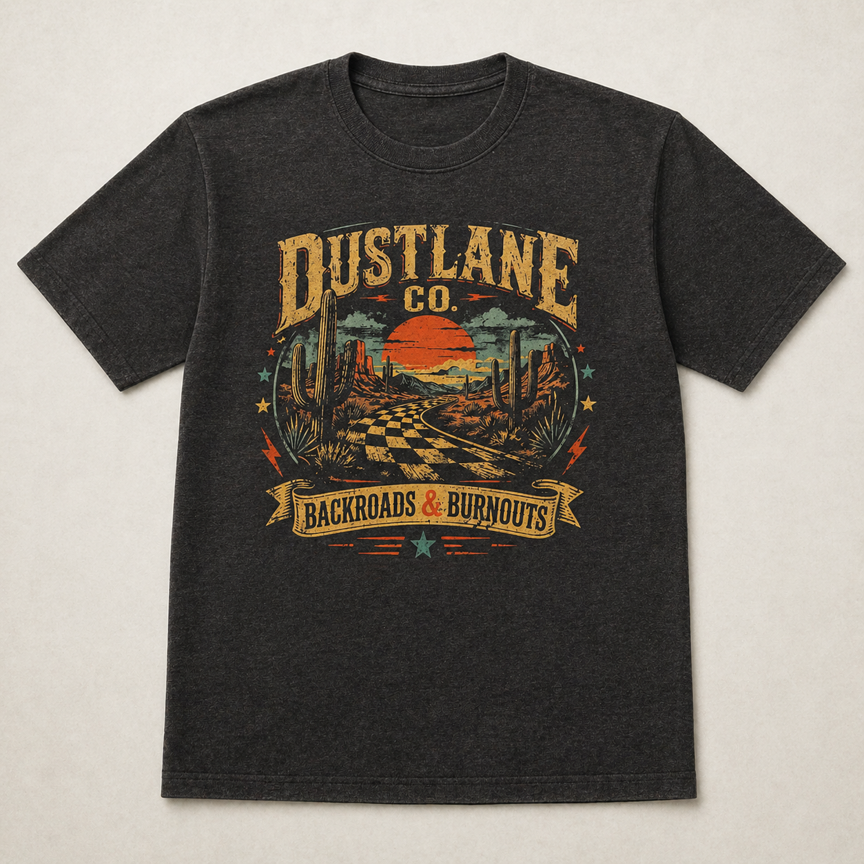 Dustlane Co. Backroads & Burnouts Tee