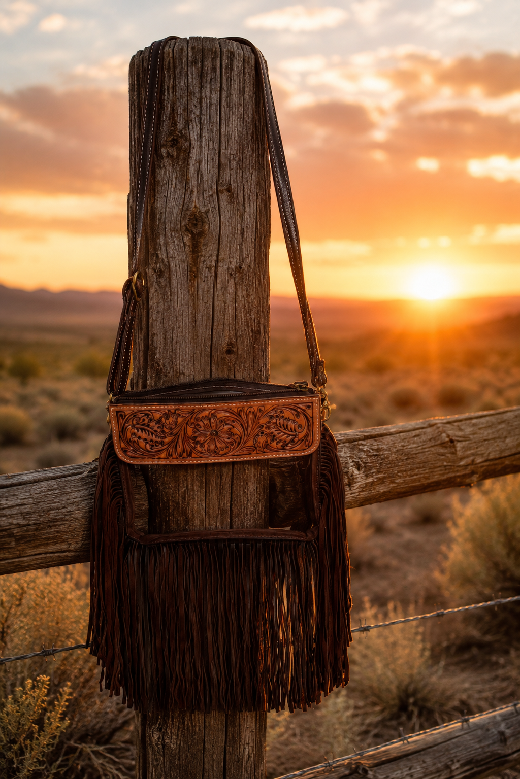Hand Tooled Clear Purse Crossbody - Concert Game Day Stadium