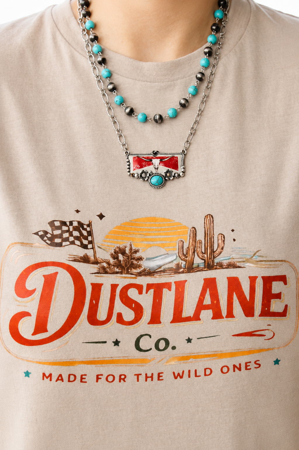 Longhorn Beer Western Necklace