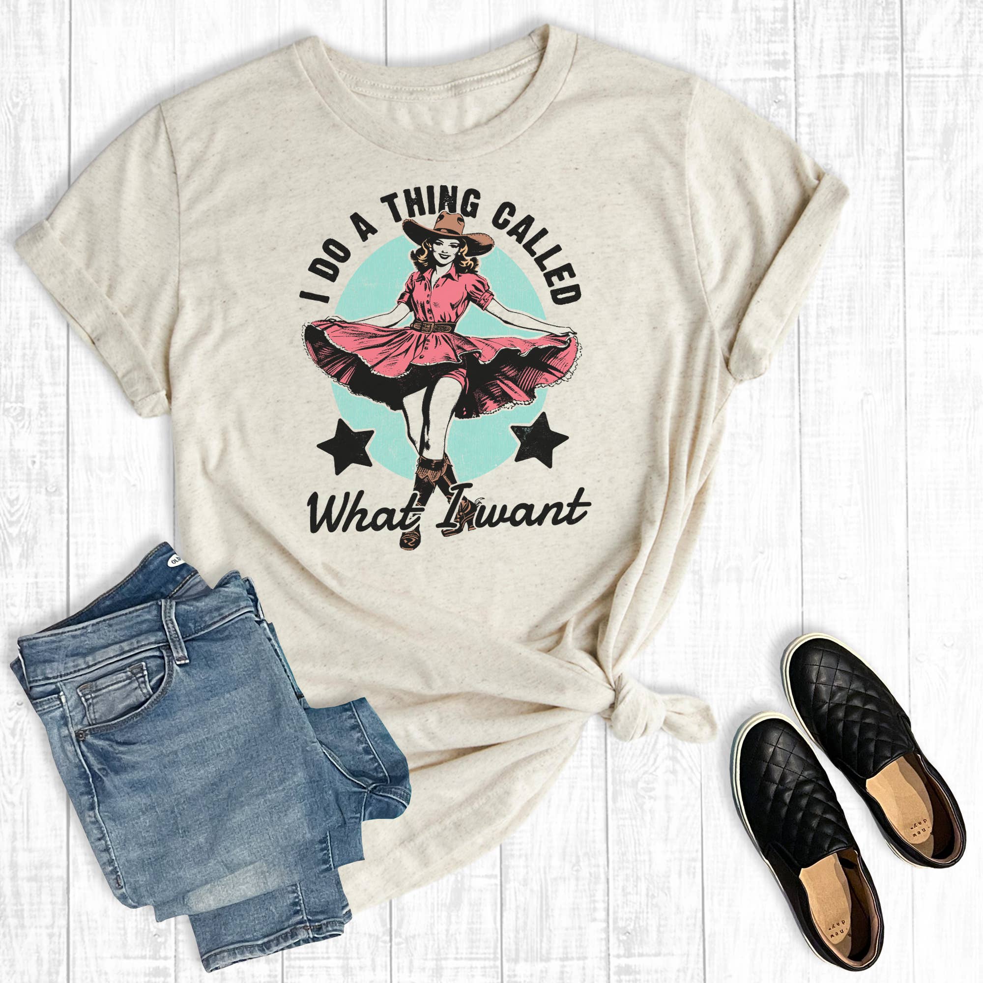 Western Cowgirl I Do What I Want Graphic Tee